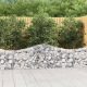 8 db íves horganyzott vas gabion kosár 200x30x60/80 cm