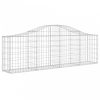 8 db íves horganyzott vas gabion kosár 200x30x60/80 cm