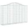 3 db íves horganyzott vas gabion kosár 200x30x120/140 cm