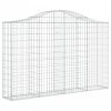 7 db íves horganyzott vas gabion kosár 200x30x120/140 cm