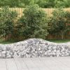 3 db íves horganyzott vas gabion kosár 200x50x40/60 cm