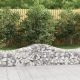 6 db íves horganyzott vas gabion kosár 200x50x40/60 cm