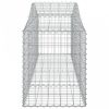 2 db íves horganyzott vas gabion kosár 200x50x60/80 cm