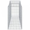 2 db íves horganyzott vas gabion kosár 200x50x80/100 cm