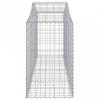 7 db íves horganyzott vas gabion kosár 200x50x80/100 cm