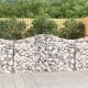 2 db íves horganyzott vas gabion kosár 200 x 50 x 100/120 cm