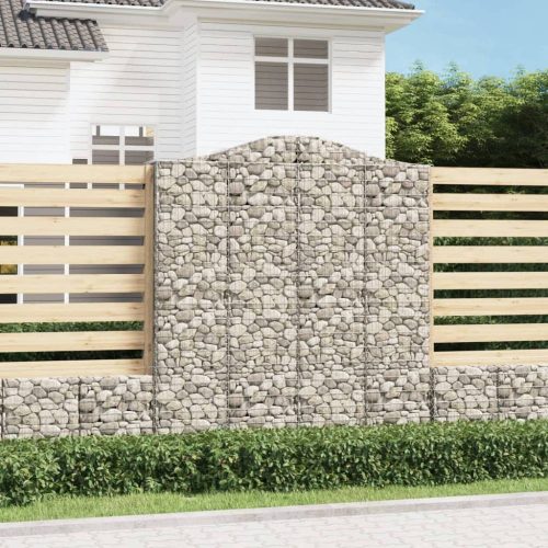 4 db íves horganyzott vas gabion kosár 200x50x220/240 cm