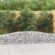 2 db íves horganyzott vas gabion kosár 400x30x40/60 cm