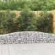 4 db íves horganyzott vas gabion kosár 400x30x40/60 cm