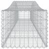 3 db íves horganyzott vas gabion kosár 400x50x40/60 cm