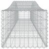 5 db íves horganyzott vas gabion kosár 400x50x40/60 cm