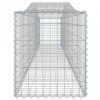 2 db íves horganyzott vas gabion kosár 400x50x60/80 cm