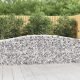 2 db íves horganyzott vas gabion kosár 400x50x80/100 cm