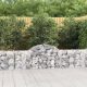 3 db íves horganyzott vas gabion kosár 200x30x60/80 cm