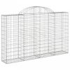 4 db íves horganyzott vas gabion kosár 200x30x120/140 cm