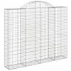 2 db íves horganyzott vas gabion kosár 200x30x160/180 cm