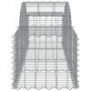 9 db íves horganyzott vas gabion kosár 200x50x40/60 cm