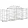 5 db íves horganyzott vas gabion kosár 200x50x80/100 cm