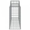 5 db íves horganyzott vas gabion kosár 200x50x80/100 cm