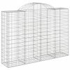 3 db íves horganyzott vas gabion kosár 200x50x140/160 cm