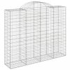 5 db íves horganyzott vas gabion kosár 200x50x160/180 cm