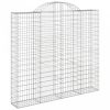 3 db íves horganyzott vas gabion kosár 200x50x180/200 cm