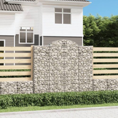 4 db íves horganyzott vas gabion kosár 200x50x180/200 cm