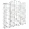 4 db íves horganyzott vas gabion kosár 200x50x180/200 cm