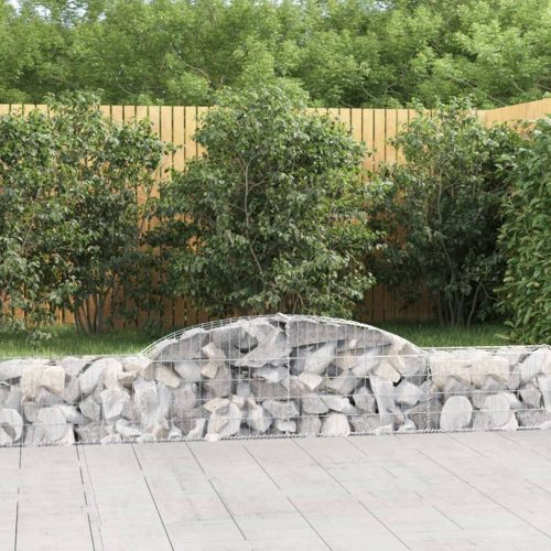 3 db íves horganyzott vas gabion kosár 300x30x40/60 cm