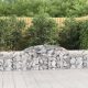 8 db íves horganyzott vas gabion kosár 300x30x60/80 cm