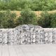 2 db íves horganyzott vas gabion kosár 300x30x80/100 cm