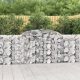 2 db íves horganyzott vas gabion kosár 300 x 30 x 100/120 cm