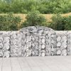 5 db íves horganyzott vas gabion kosár 300 x 30 x 100/120 cm