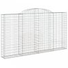 2 db íves horganyzott vas gabion kosár 300x30x160/180 cm