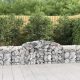 2 db íves horganyzott vas gabion kosár 300x50x60/80 cm