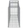 2 db íves horganyzott vas gabion kosár 300x50x80/100 cm