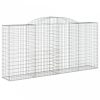 2 db íves horganyzott vas gabion kosár 300x50x140/160 cm