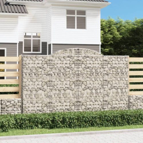 2 db íves horganyzott vas gabion kosár 300x50x180/200 cm