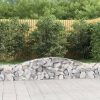 2 db íves horganyzott vas gabion kosár 400x30x40/60 cm