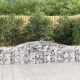 2 db íves horganyzott vas gabion kosár 400x30x60/80 cm