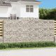 2 db íves horganyzott vas gabion kosár 400x30x200/220 cm