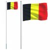 Alumínium belga zászló és rúd 6,23 m