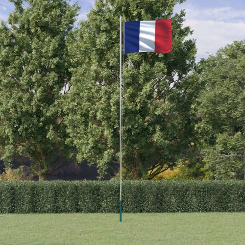 Alumínium francia zászló és rúd 6,23 m