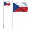 Alumínium cseh zászló és rúd 6,23 m