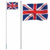 Alumínium brit zászló és rúd 6,23 m