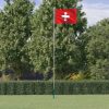 Svájci alumínium zászló és rúd 6,23 m