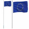 Alumínium európai uniós zászló és rúd 6,23 m