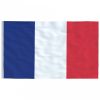 Francia alumínium zászló és rúd 5,55 m
