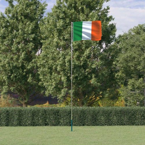 Ír alumínium zászló és rúd 5,55 m