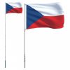 Cseh alumínium zászló és rúd 5,55 m